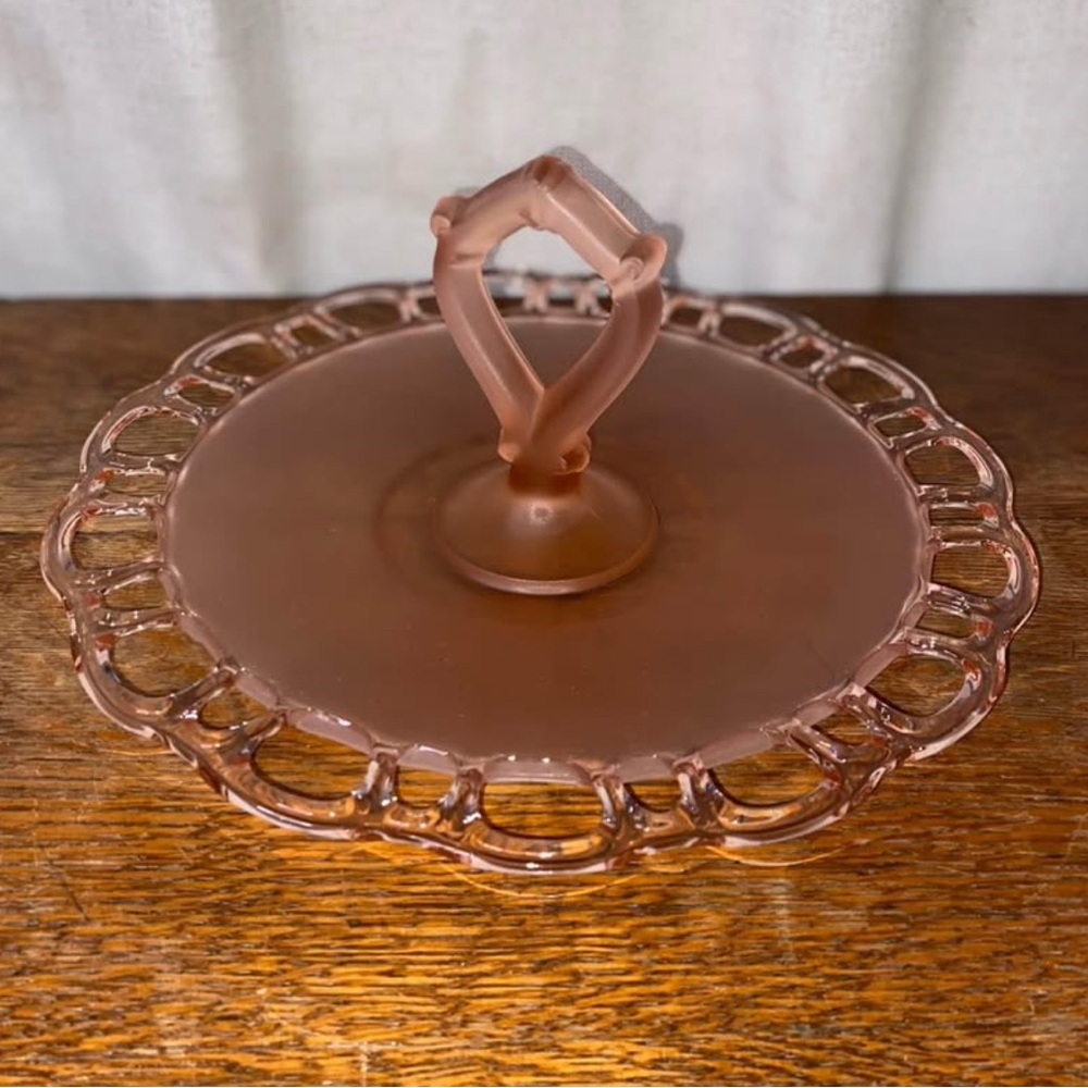 Vintage Satin Pink Open Edge Tray
